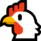 Chicken emoji on Microsoft